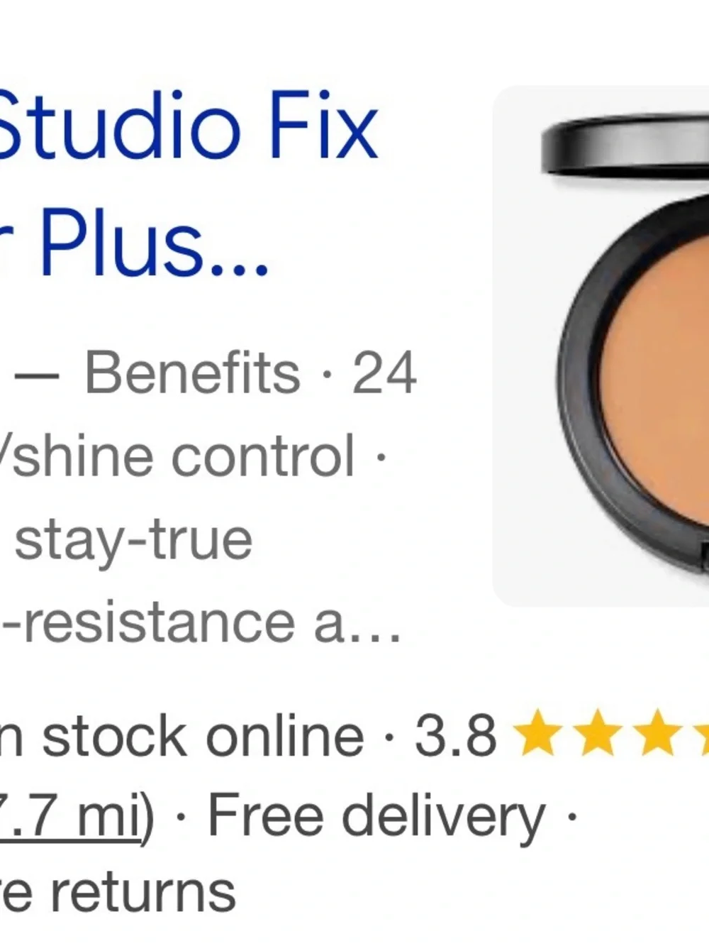 MAC Cosmetics pressed setting